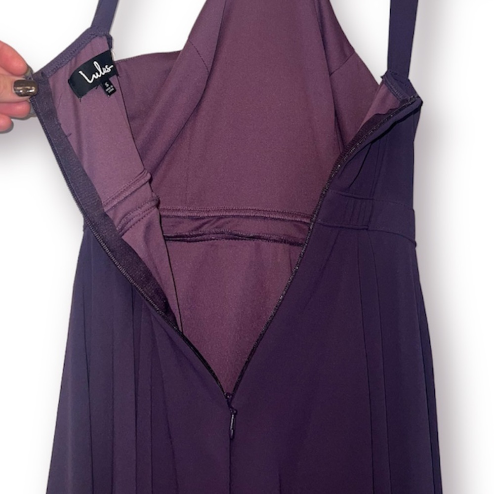 LULU’S | Purple Mini Skater Dress - Picture 9 of 14